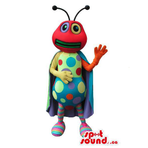 Red Bug Mascot Plush com...