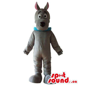 Cute Cartoon Grey Dog Plush...