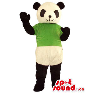 Urso de panda bonito Mascot...