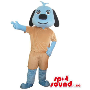 Cute Blue Dog Plush Animal...