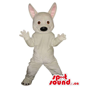 Cute All White Dog Plush...