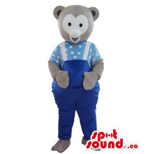 Grey Teddy Bear Plush...