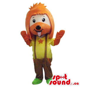 Cute Dog Plush Mascot With...