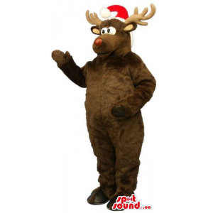 Brown Reindeer Animal Plush...