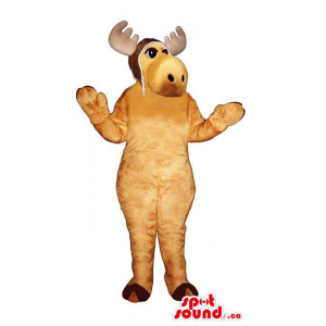 Beige Reindeer Animal Plush...