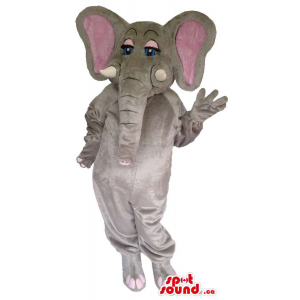 Elefante cinzento mascote...