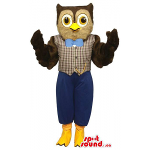 Owl Plush Mascot Dressed In...
