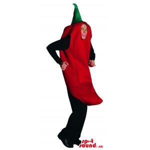 Red Pepper Vegetable Mascot...