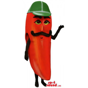 Red Pepper mascote vegetal,...