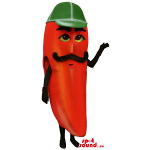 Red Pepper Vegetable Mascot...