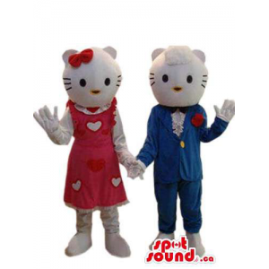 Kitty Cat Character Couple...