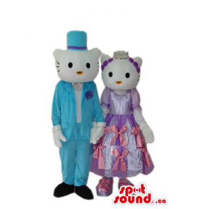 Kitty Cat Couple Plush...