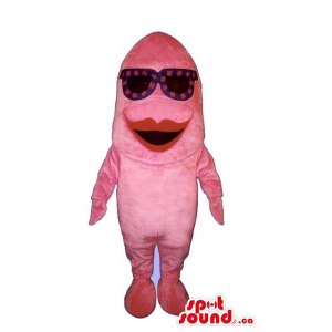 Pink Fish Plush Mascot With...