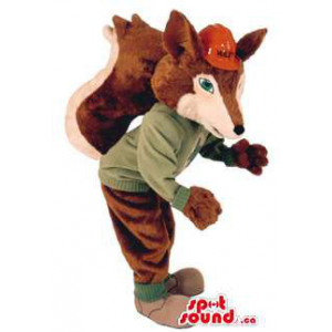 Este é um Fox Mascot Plush...