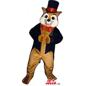 Fox Plush Mascot Dressed In...
