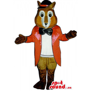 Fox Mascot Plush Vestida No...