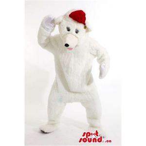 Mascota Oso Polar Blanco De...