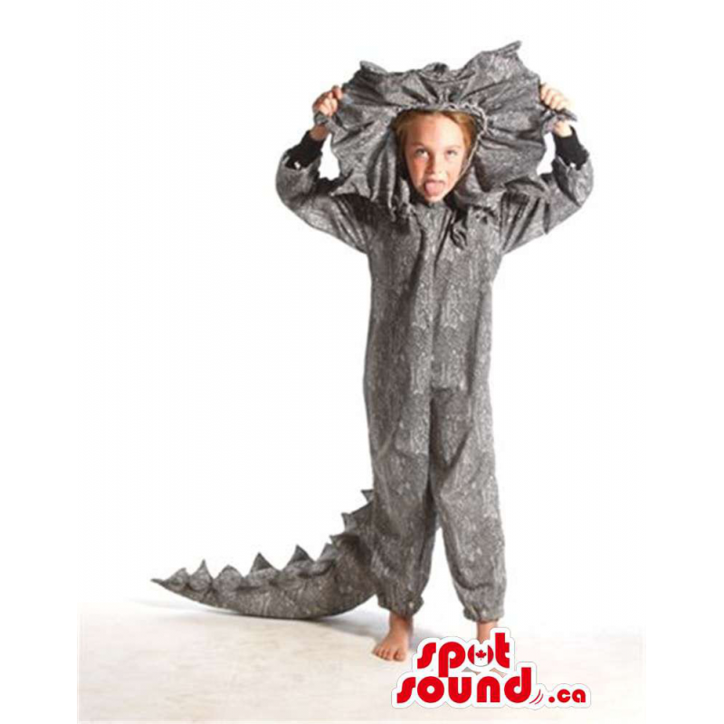 Barney pink dinosaur cartoon character Mascot costume SpotSound