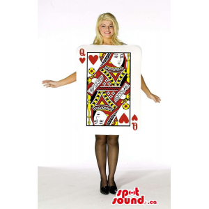 Large Queen Of Hearts Poker...