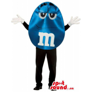 Mascota Chocolates Marca M&M'S Azul Brillante Personalizable - Mascota de comida - MASCAD004808 - SpotSound.ca