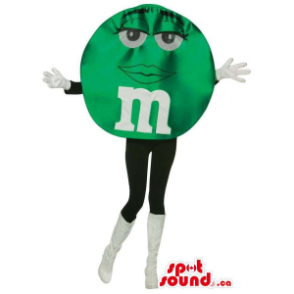 Mascota Chocolates Marca M&M'S Verde Brillante Personalizable - Mascota de comida - MASCAD004809 - SpotSound.ca