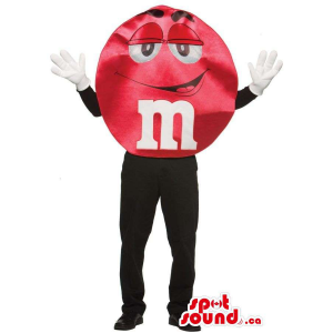 Mascota Chocolates Marca M&M'S Rojo Brillante Personalizable - Mascota de comida - MASCAD004810 - SpotSound.ca