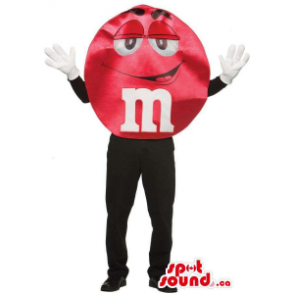 Mascota Chocolates Marca M&M'S Rojo Brillante Personalizable - Mascota de comida - MASCAD004810 - SpotSound.ca