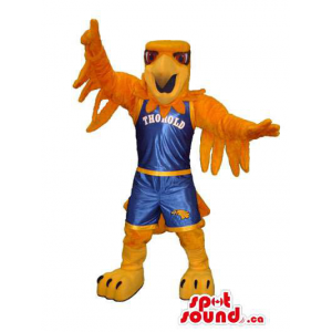 Orange Eagle Plush Mascot...