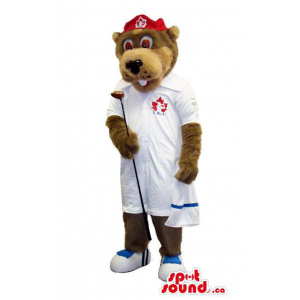 Brown Bear Plush Mascot...