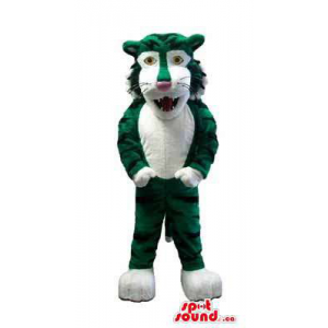 Green Wolf Plush Mascot...