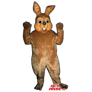 Cute All Brown Rabbit Plush...