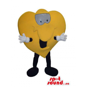 Cute Yellow Heart Plush...