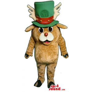 Brown Reindeer Plush Mascot...