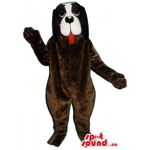 Dark Brown Dog Plush Mascot...