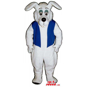 All White Rabbit Mascot...