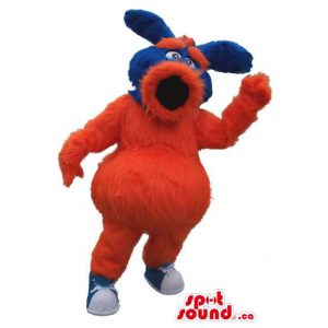 Red And Blue Woolly Mascot...