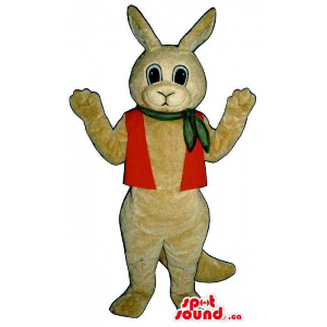 Beige Rabbit Plush Mascot...