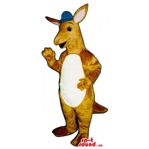 Bege Kangaroo mascote de...