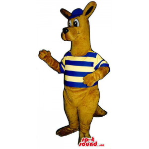 Brown Kangaroo mascote de...