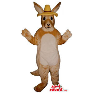 Beige Kangaroo Plush Mascot...