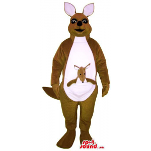 Brown Kangaroo Plush Mascot...