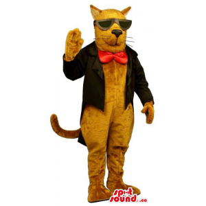 Brown Cat Mascot Plush...