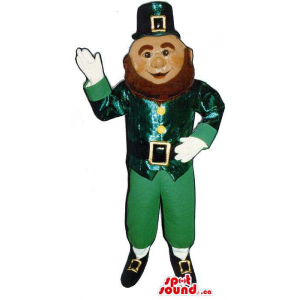 Shinny Leprechaun Mascote...