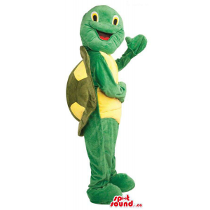Green Turtle mascote de...