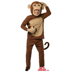 Brown And Beige Monkey...