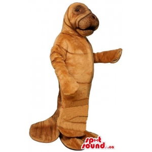 All Brown And Customised Sea Lion Animal Mascot