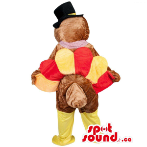 Turkey Plush Mascot With A...