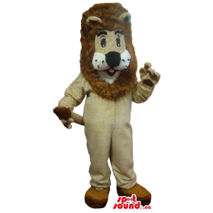 Grande Bege Lion Mascot...