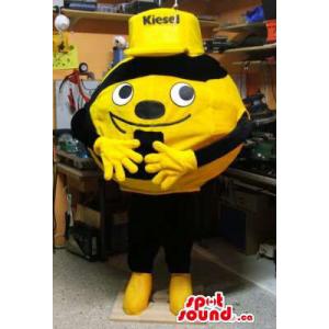Cute Round Bee Plush Mascot...