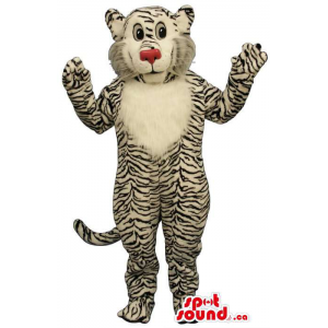 Tiger Plush Mascot With A...